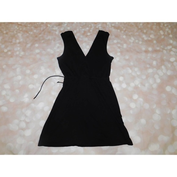 ANTHROPOLOGIE MERMAID TAG WOMENS SIZE: S BLACK FRONT TIE - Picture 2 of 10